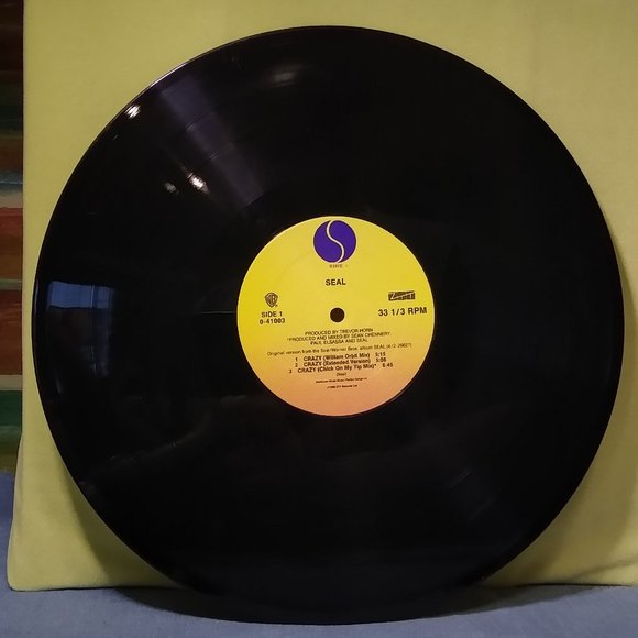 Seal Crazy mixes 12 maxi single 1990 Vinyl record - Picture 3 of 4